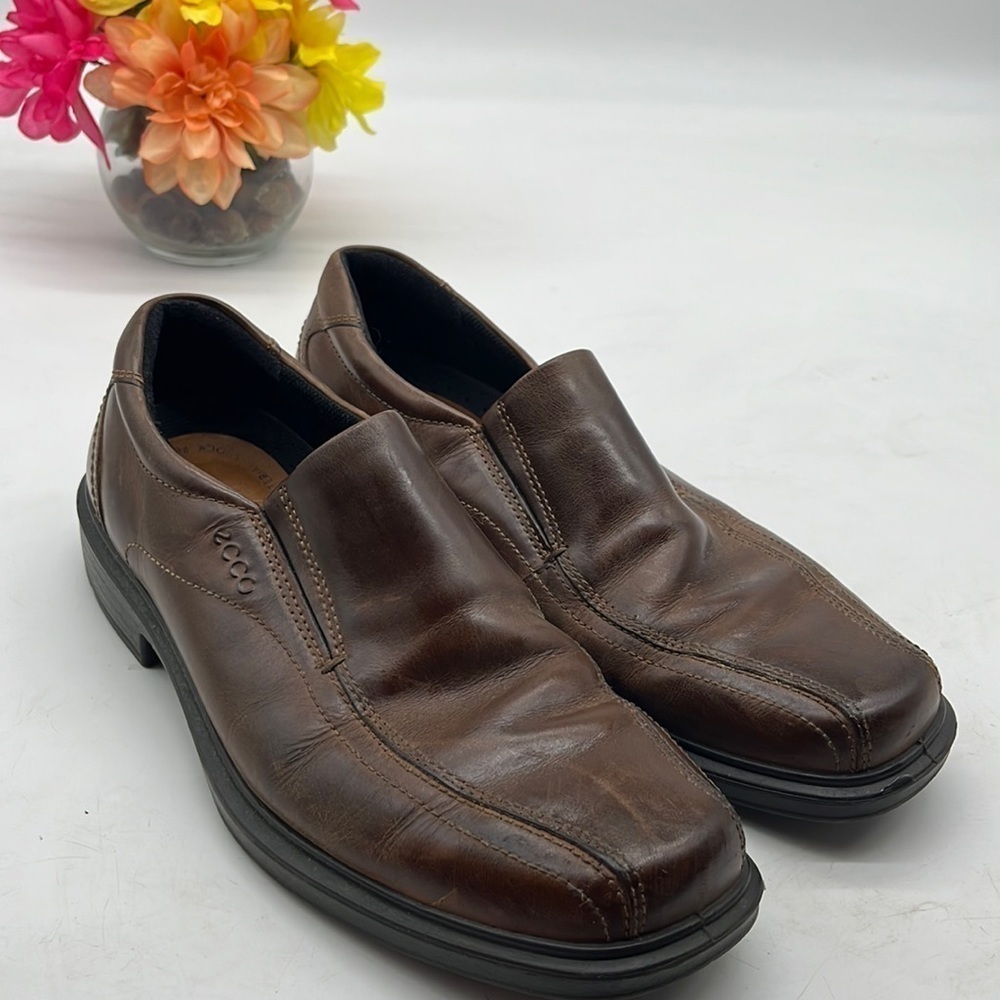 Ecco Brown Lesther Slip On Loafers Sz 43. MCL2067D